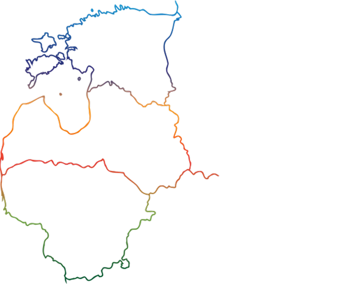 Baltics colours map