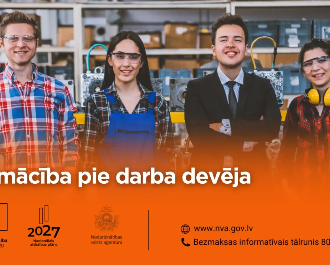 NVA atbalsts darba devējiem vajadzīgo darbinieku praktiskai apmācībai darba vidē