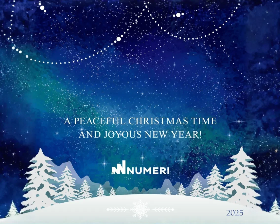 A peaceful Christmas and joyous New Year from Numeri