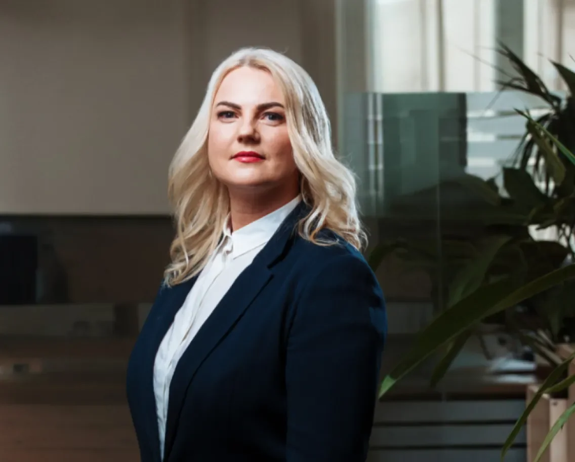 Līga Balode Numeri algu komandas līdere