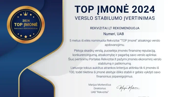 Diplomas Rekvizitai.lt