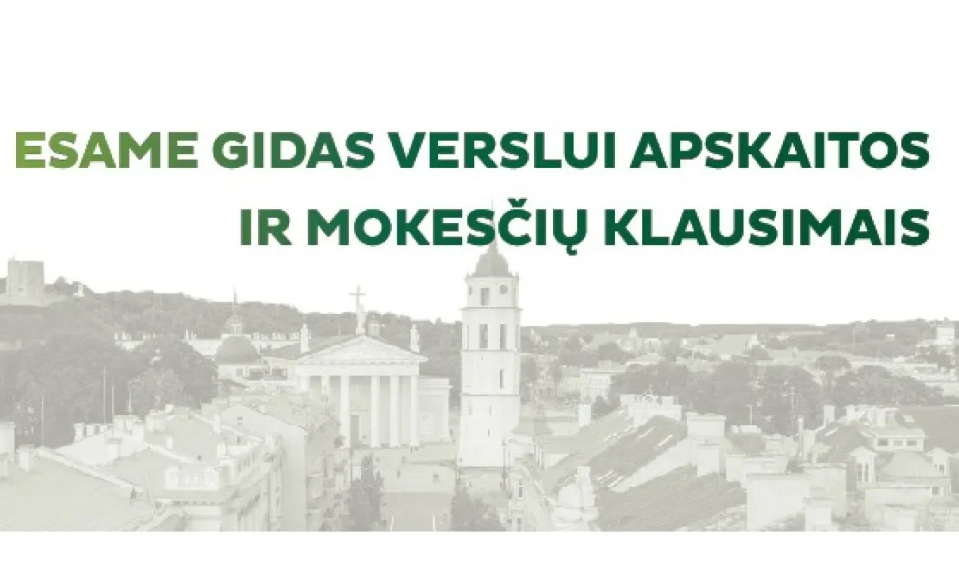 Esame gidas verslui apskaitos ir mokesciu klausimais