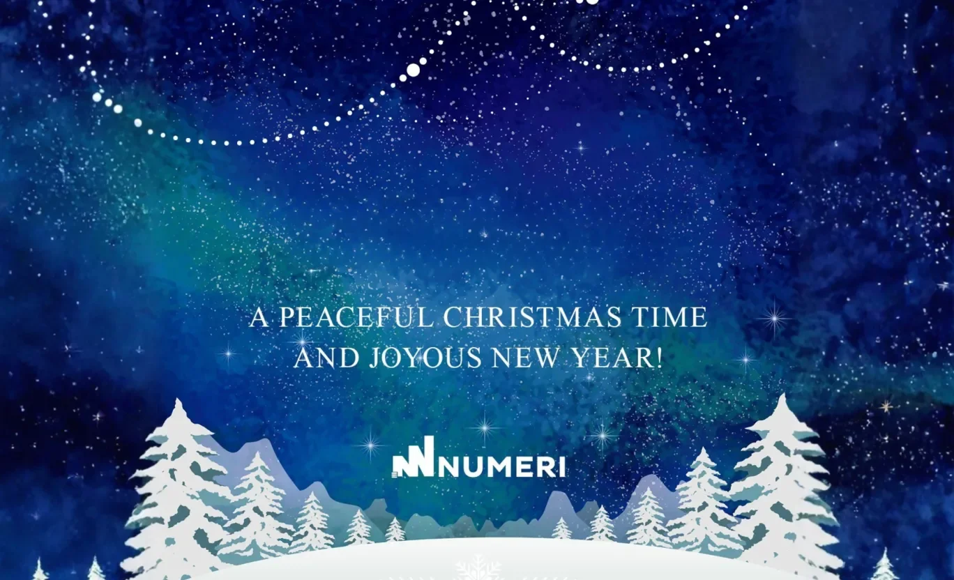 A peaceful Christmas and joyous New Year from Numeri 