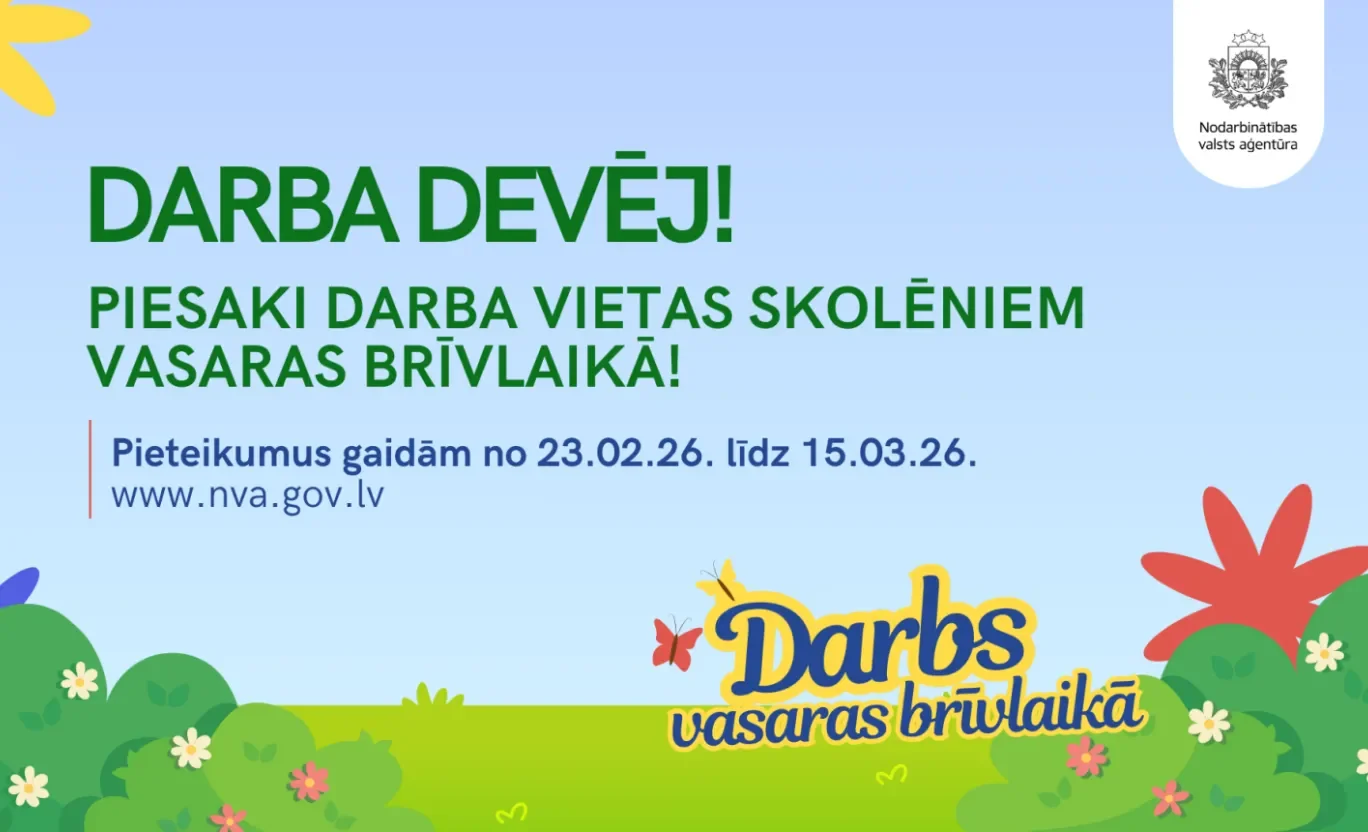 NVA skolēnu nodarbinātības pasākuma īstenošana