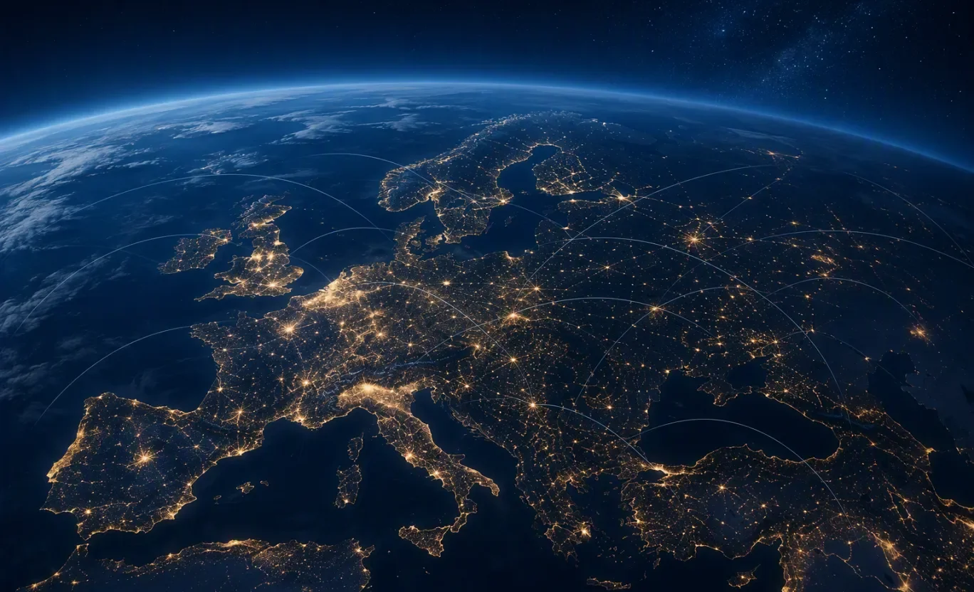 Bird eye view of Europe Numeri Accace Circle EMEA