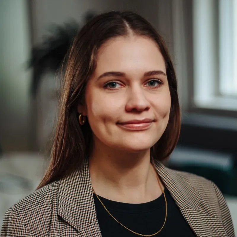 A woman posing for a picture